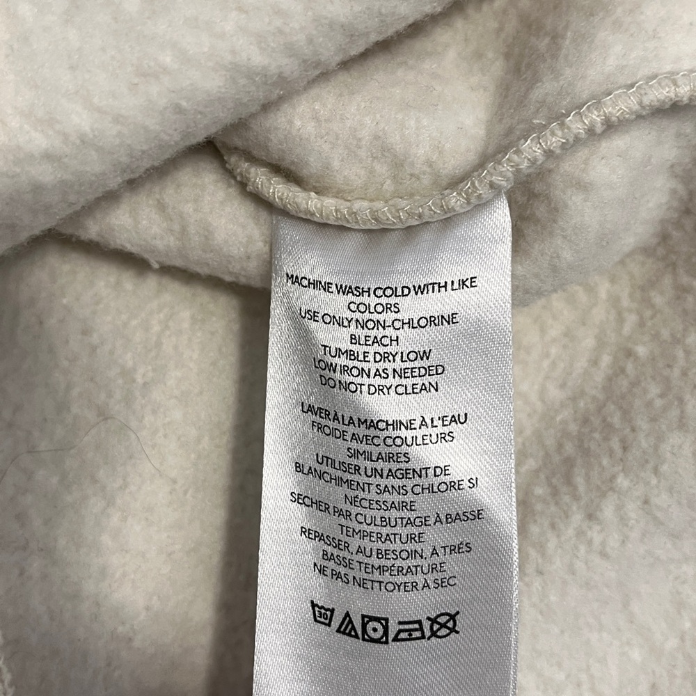 Urban Outfitters BDG Cream Cropped Polo Sweatshirt XS - Picture 12 of 13